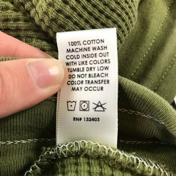 Cotton Citizen Women Waffle Knit Olive Green Jogger Pants Small - Picture 5 of 13